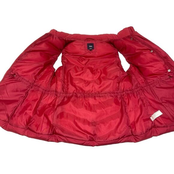 Puffer Vest Sleeveless Quilted Snap Button Down Casual Pink Gilet - Picture 6 of 8